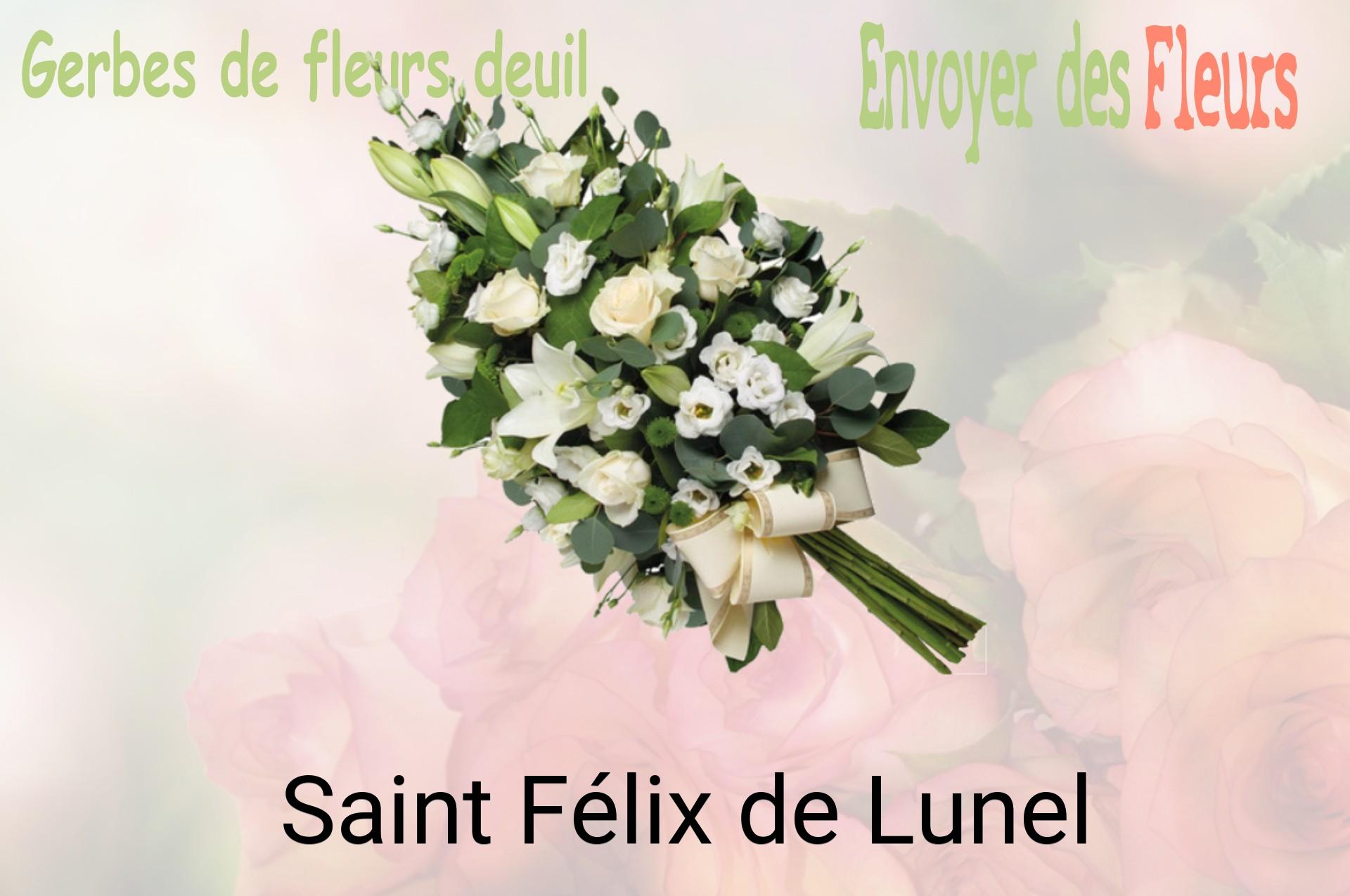 Gerbe de fleurs de deuil livrée à Saint-Félix-de-Lunel
